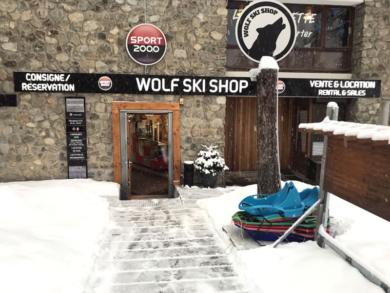 Ski hire shop Wolf Ski Shop in Immeuble le Clos du Loup [Parking du Loup Blanc], Pra Loup